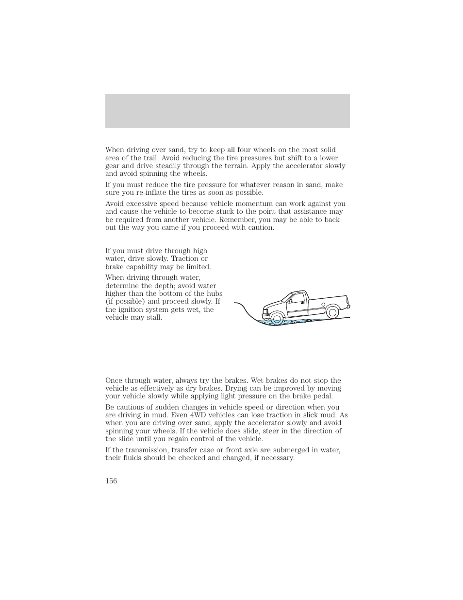 Driving | FORD 2002 F-550 v.2 User Manual | Page 156 / 304
