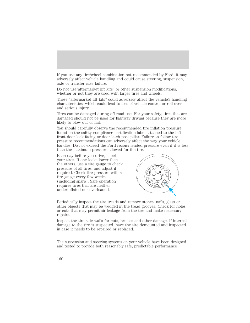 Driving | FORD 2002 F-550 v.2 User Manual | Page 160 / 304