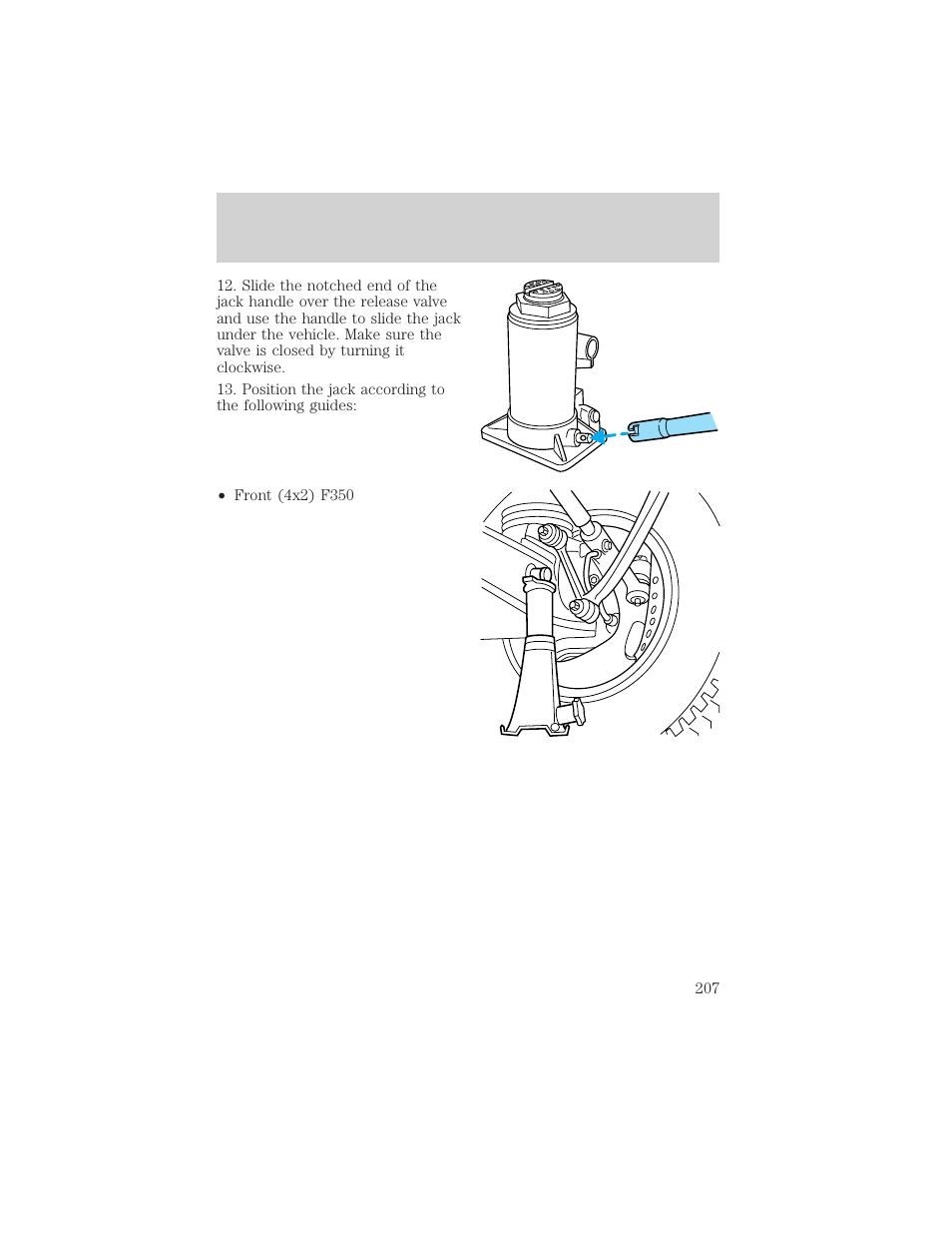 Roadside emergencies | FORD 2002 F-550 v.2 User Manual | Page 207 / 304