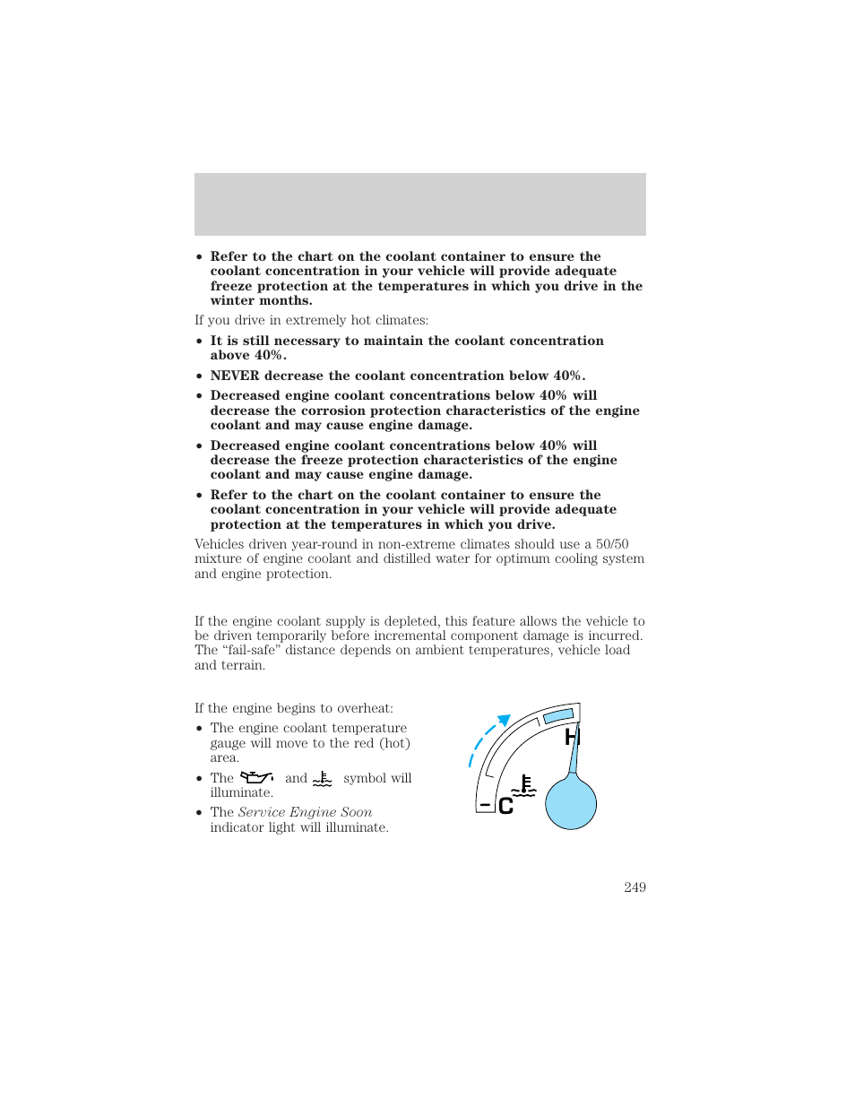 Maintenance and specifications | FORD 2002 F-550 v.2 User Manual | Page 249 / 304