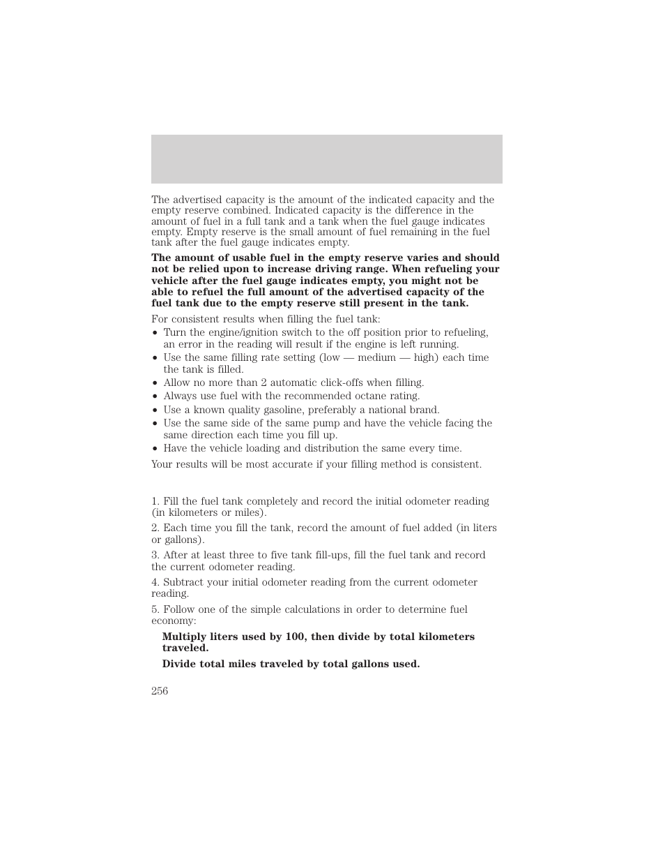 Maintenance and specifications | FORD 2002 F-550 v.2 User Manual | Page 256 / 304