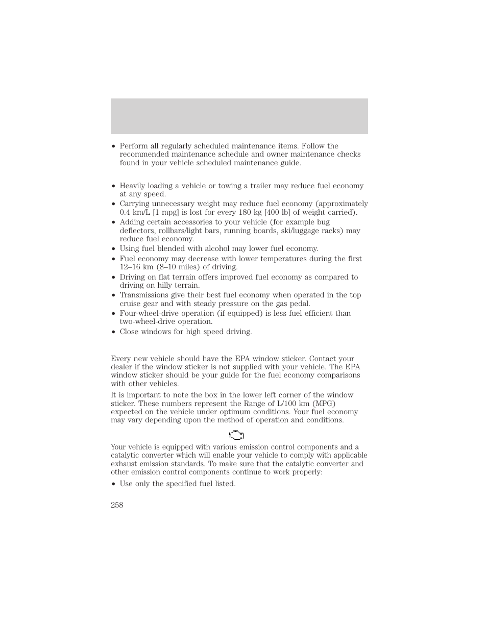 Maintenance and specifications | FORD 2002 F-550 v.2 User Manual | Page 258 / 304