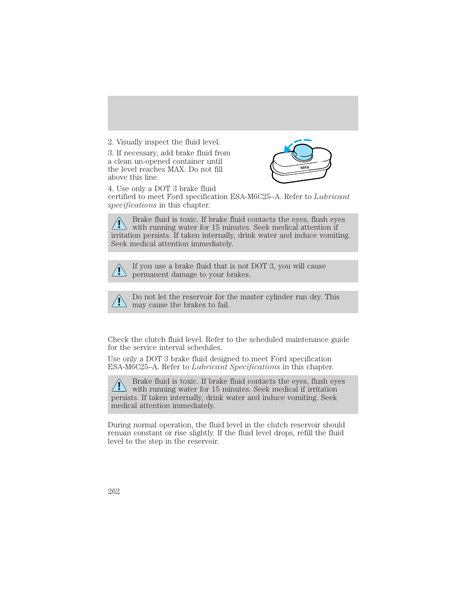 Maintenance and specifications | FORD 2002 F-550 v.2 User Manual | Page 262 / 304