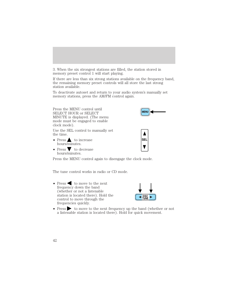 Entertainment systems | FORD 2002 F-550 v.2 User Manual | Page 42 / 304