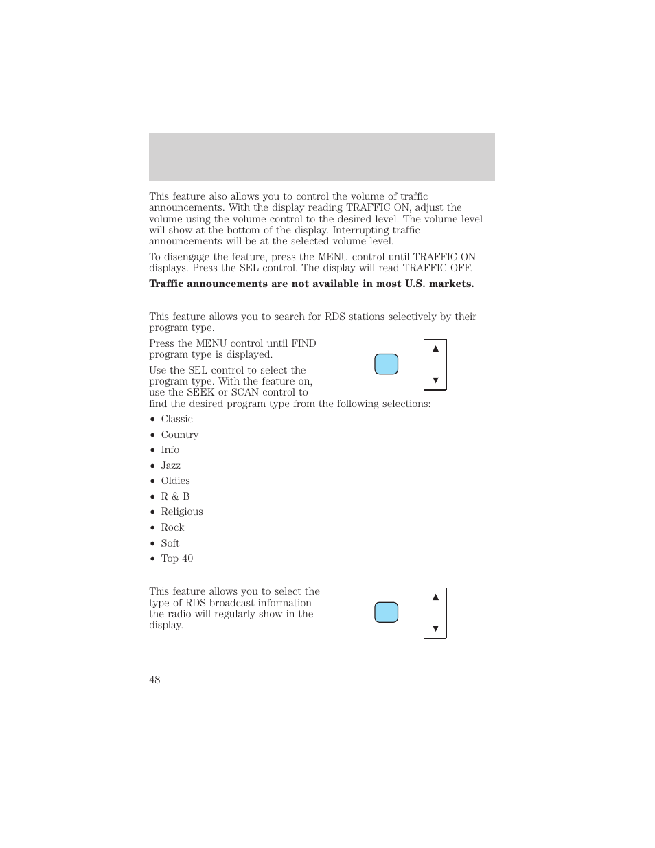 Entertainment systems | FORD 2002 F-550 v.2 User Manual | Page 48 / 304