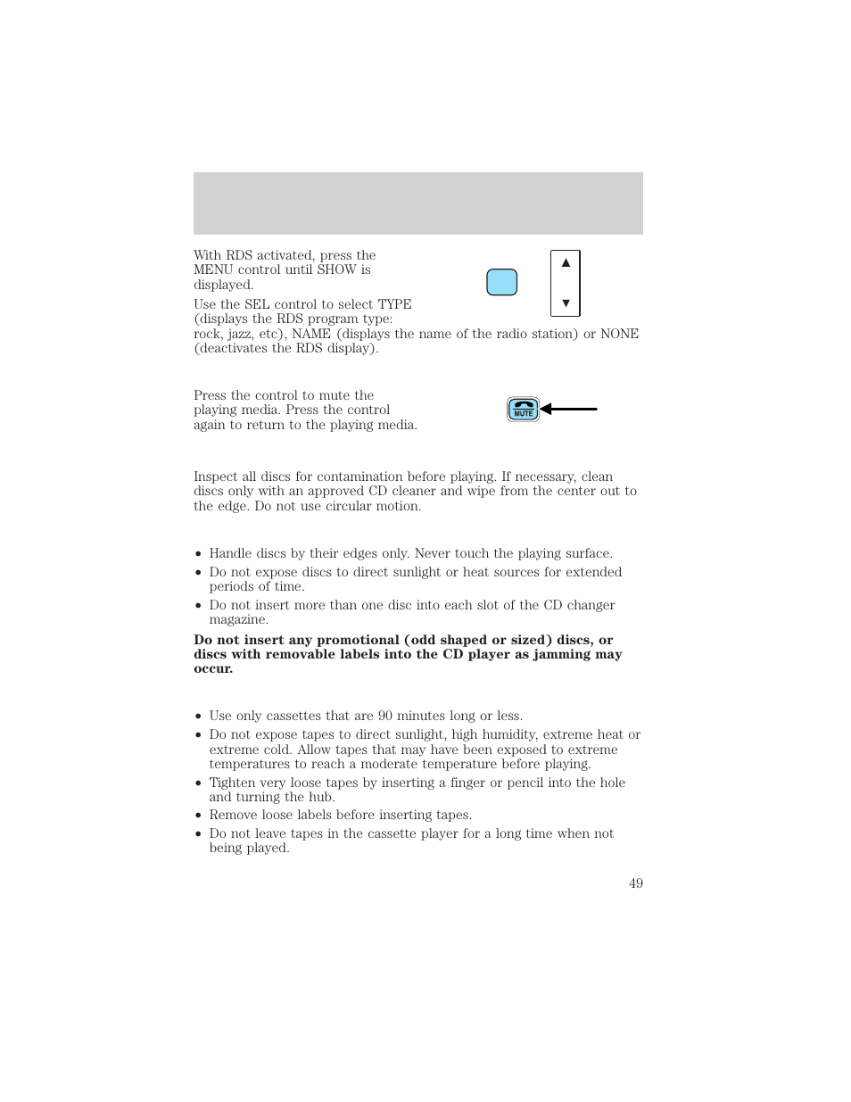 Entertainment systems | FORD 2002 F-550 v.2 User Manual | Page 49 / 304