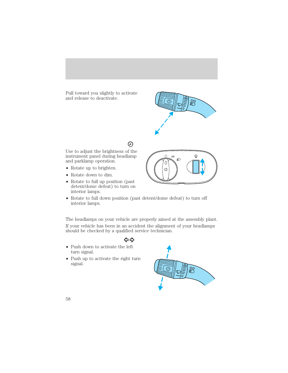Lights | FORD 2002 F-550 v.2 User Manual | Page 58 / 304