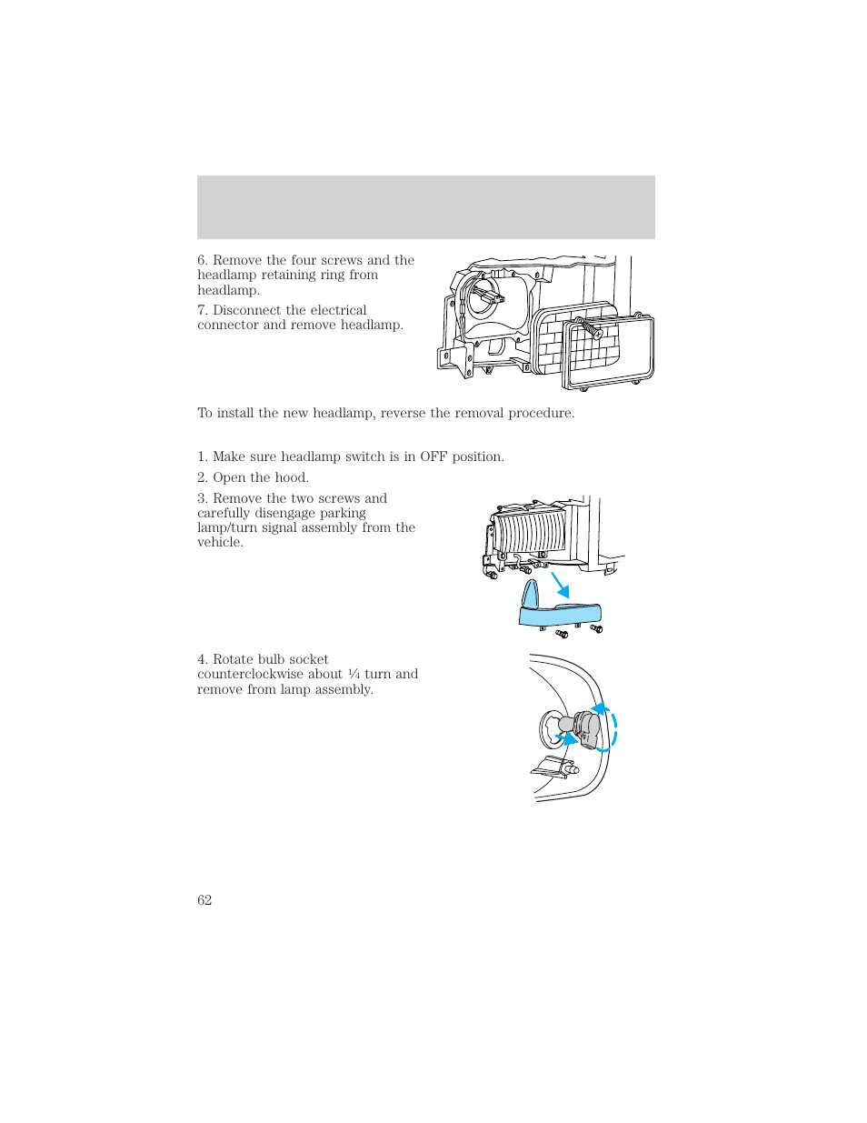 Lights | FORD 2002 F-550 v.2 User Manual | Page 62 / 304