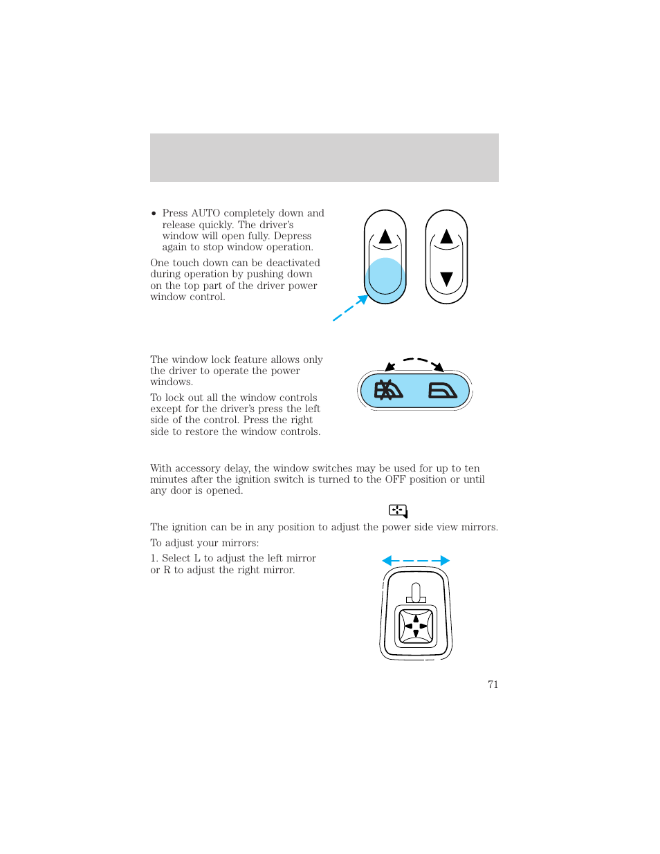 Driver controls | FORD 2002 F-550 v.2 User Manual | Page 71 / 304
