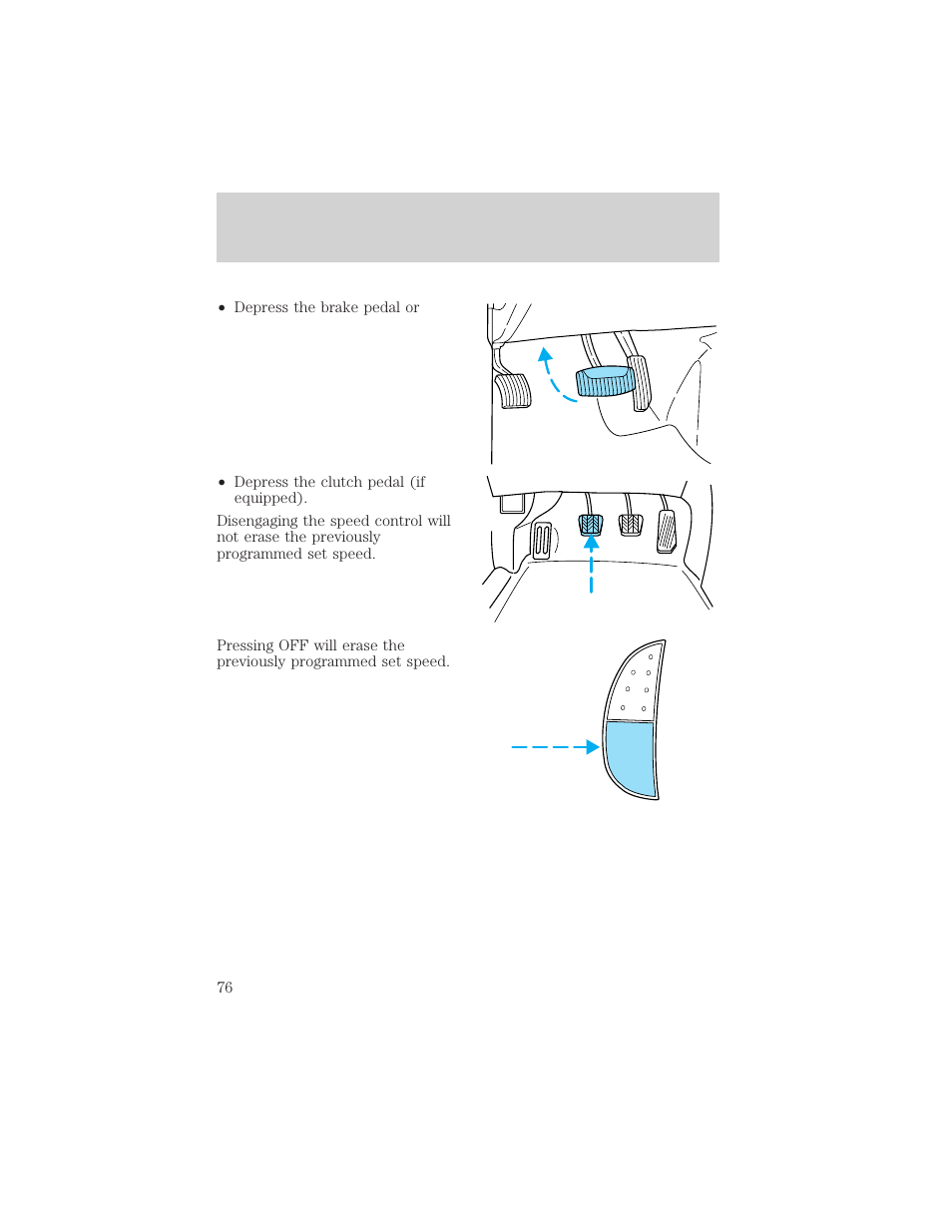 Driver controls | FORD 2002 F-550 v.2 User Manual | Page 76 / 304
