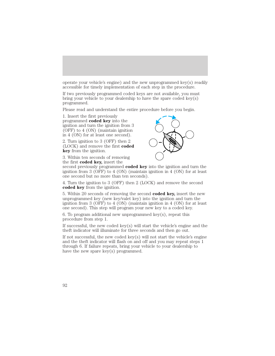 Locks and security | FORD 2002 F-550 v.2 User Manual | Page 92 / 304