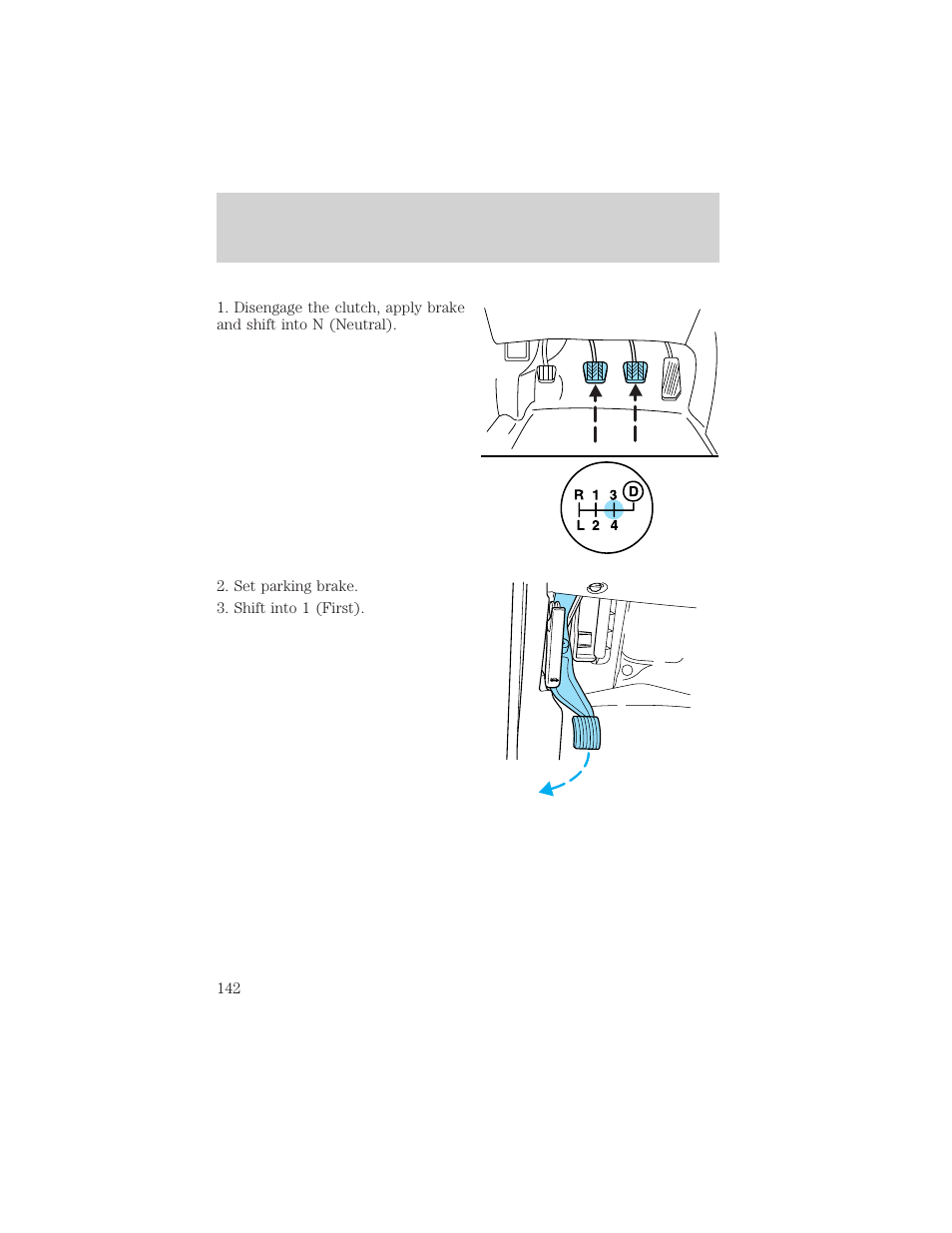 Driving | FORD 2002 F-550 v.3 User Manual | Page 142 / 304