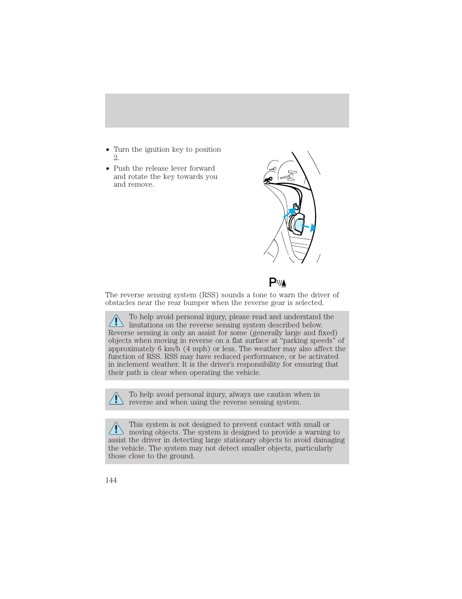 Driving | FORD 2002 F-550 v.3 User Manual | Page 144 / 304