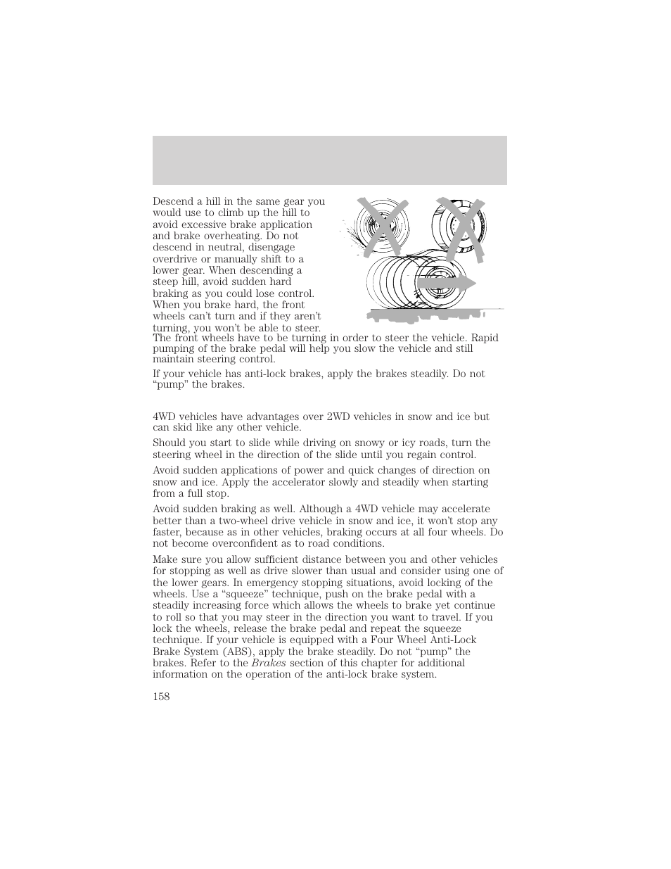 Driving | FORD 2002 F-550 v.3 User Manual | Page 158 / 304