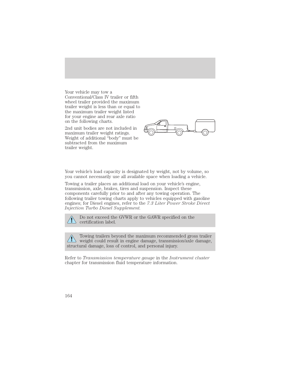 Driving | FORD 2002 F-550 v.3 User Manual | Page 164 / 304