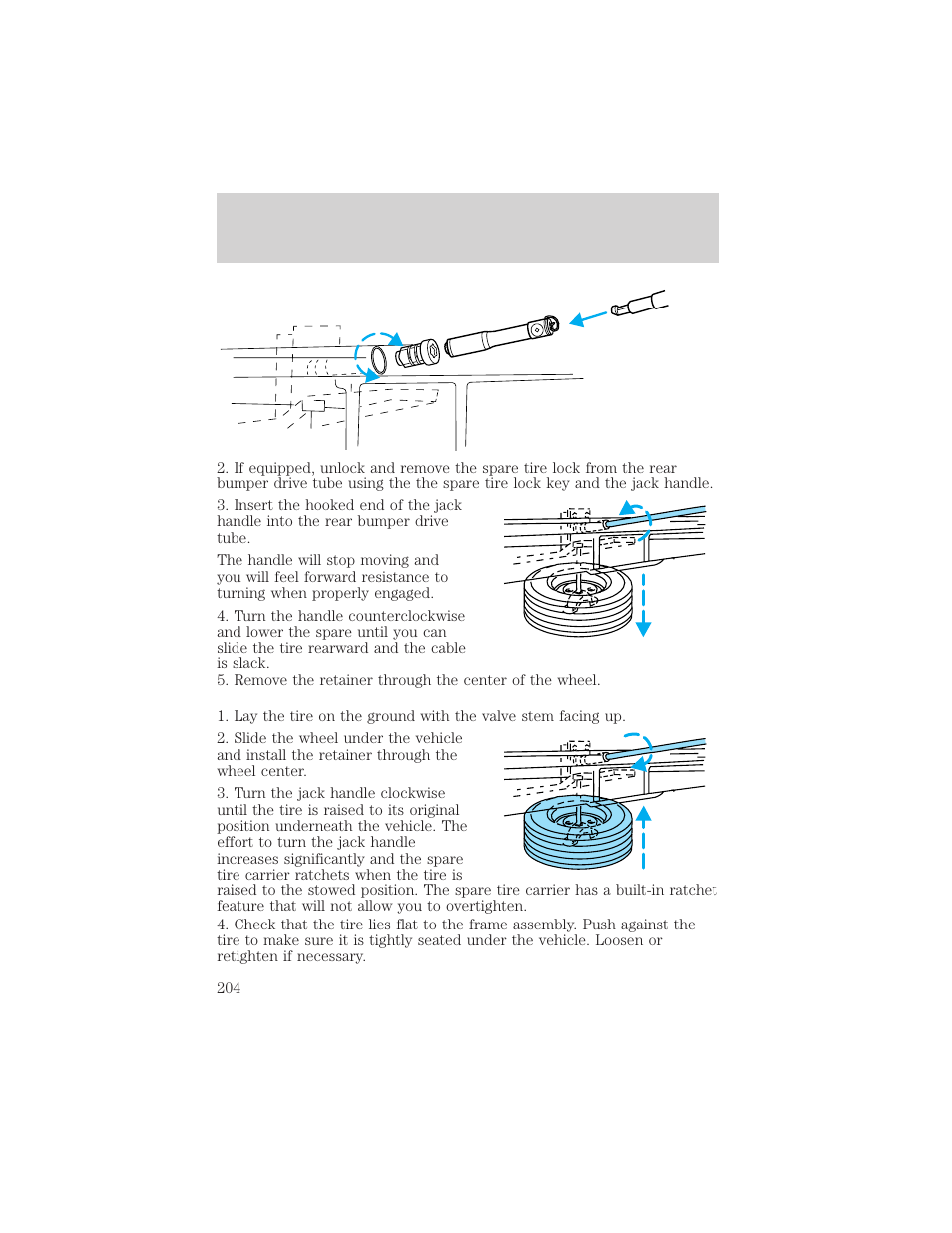Roadside emergencies | FORD 2002 F-550 v.3 User Manual | Page 204 / 304