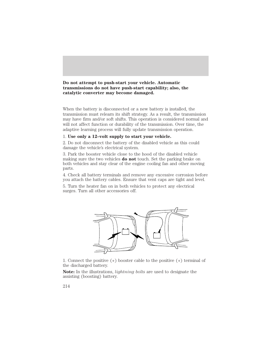 Roadside emergencies | FORD 2002 F-550 v.3 User Manual | Page 214 / 304