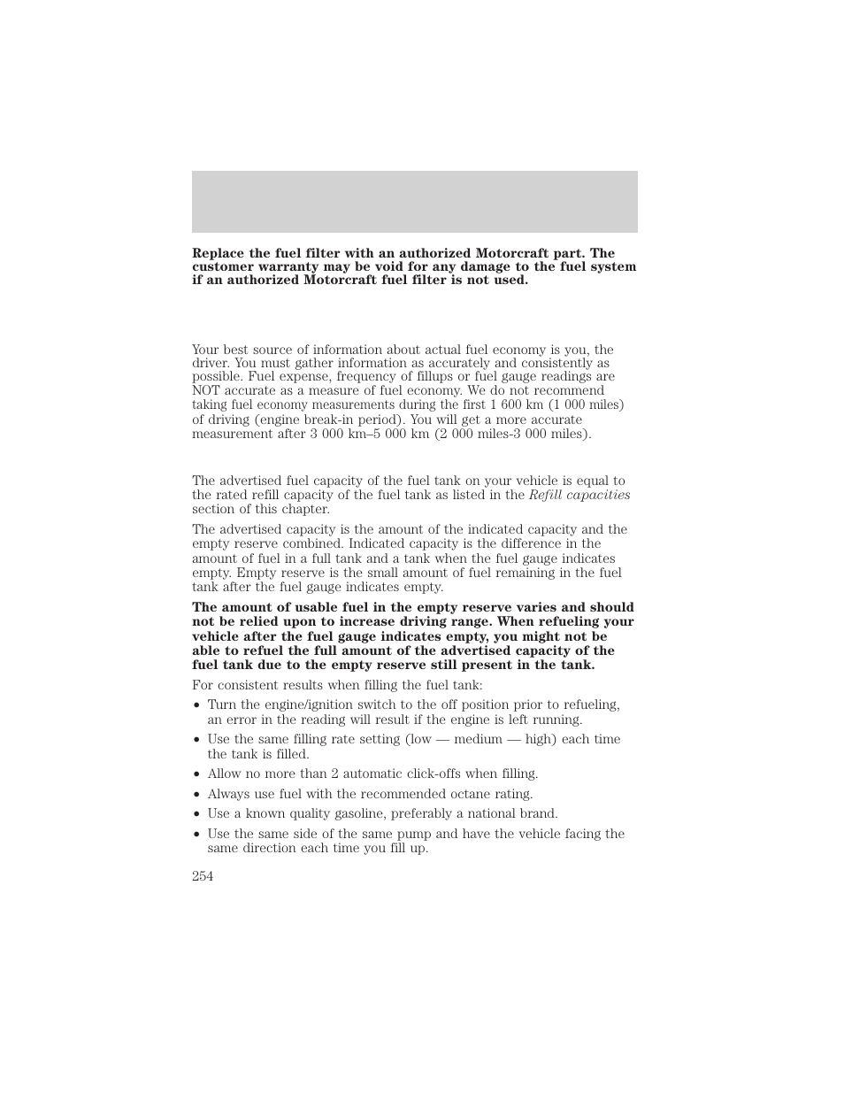 Maintenance and specifications | FORD 2002 F-550 v.3 User Manual | Page 254 / 304