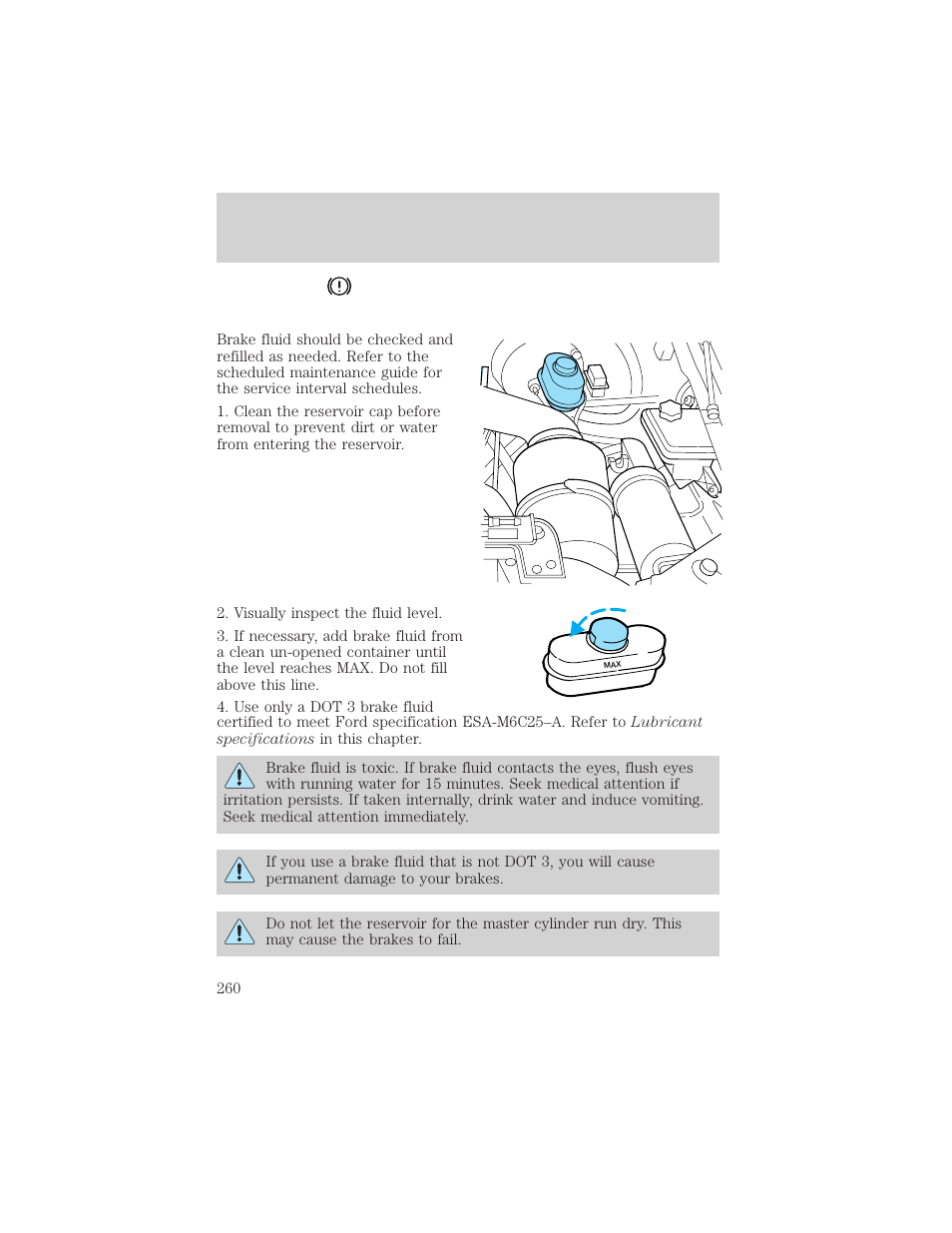 Maintenance and specifications | FORD 2002 F-550 v.3 User Manual | Page 260 / 304