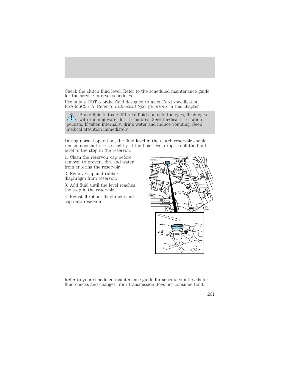 Maintenance and specifications | FORD 2002 F-550 v.3 User Manual | Page 261 / 304