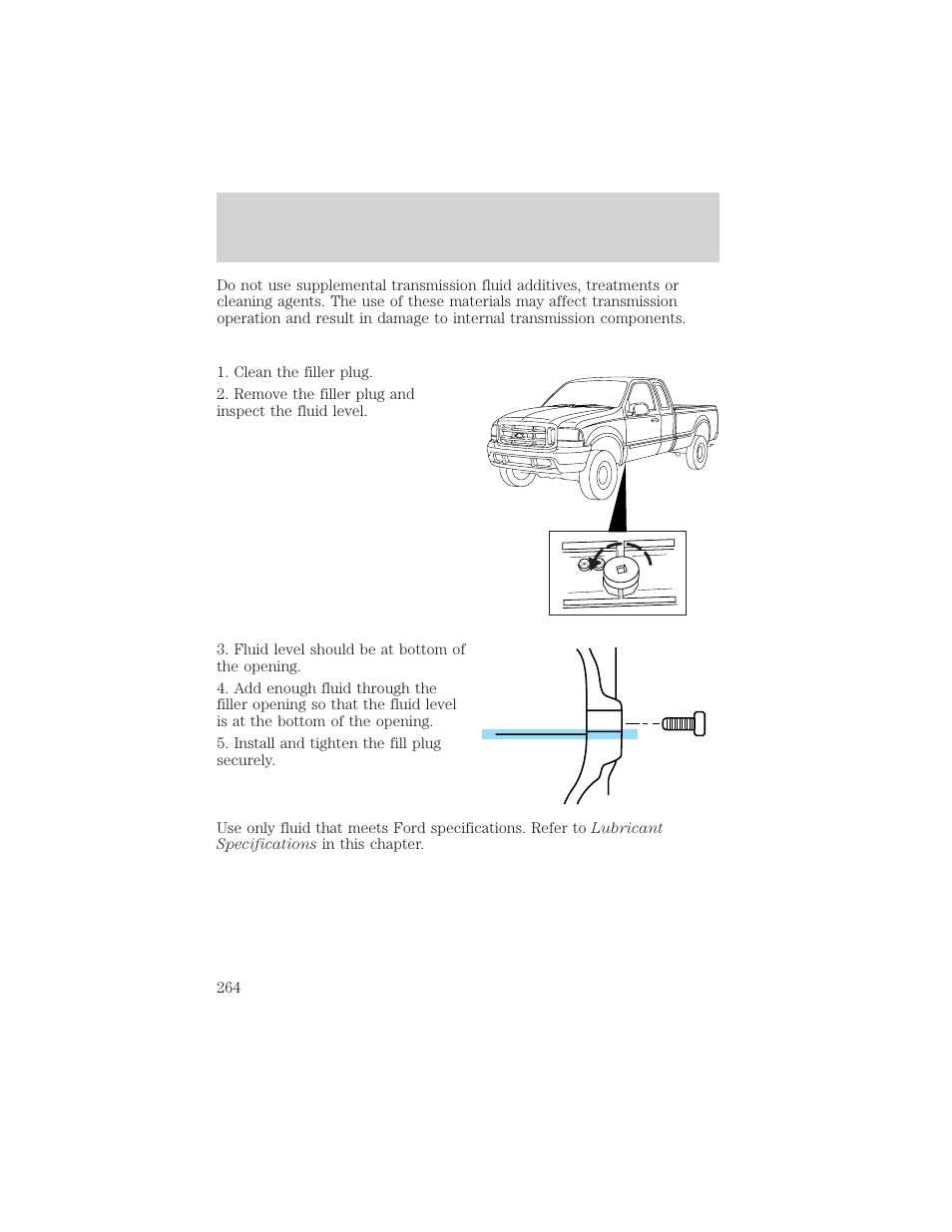 Maintenance and specifications | FORD 2002 F-550 v.3 User Manual | Page 264 / 304