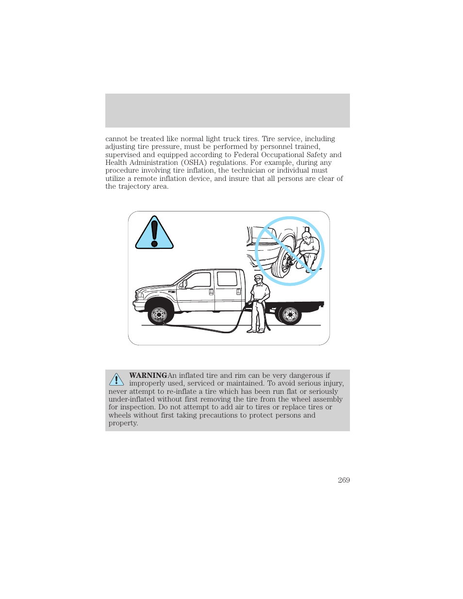 Maintenance and specifications | FORD 2002 F-550 v.3 User Manual | Page 269 / 304