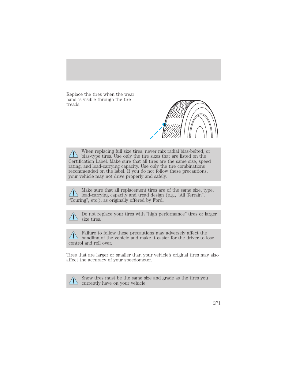 Maintenance and specifications | FORD 2002 F-550 v.3 User Manual | Page 271 / 304