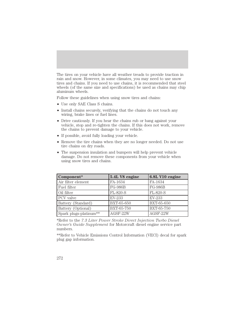 Maintenance and specifications | FORD 2002 F-550 v.3 User Manual | Page 272 / 304