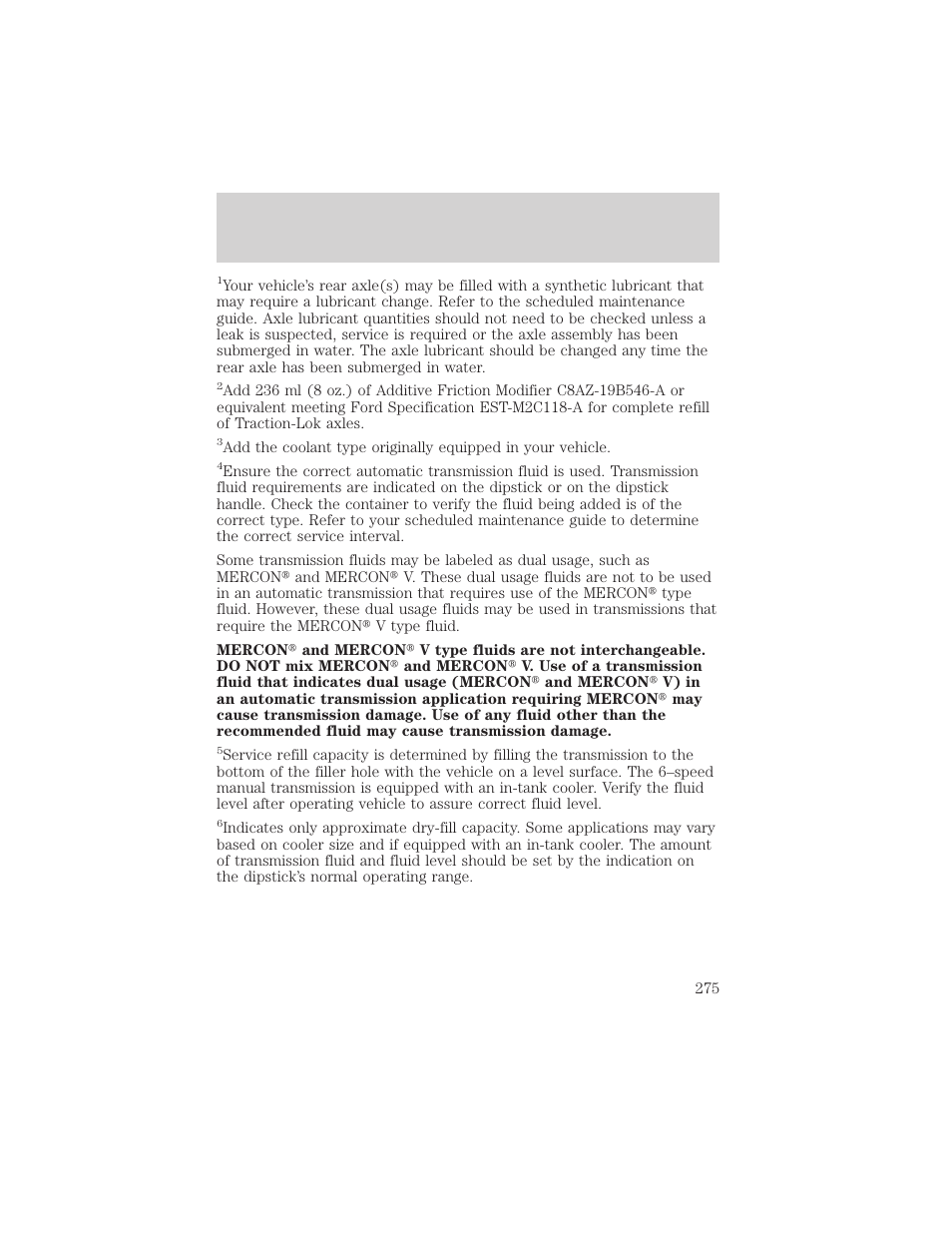 Maintenance and specifications | FORD 2002 F-550 v.3 User Manual | Page 275 / 304