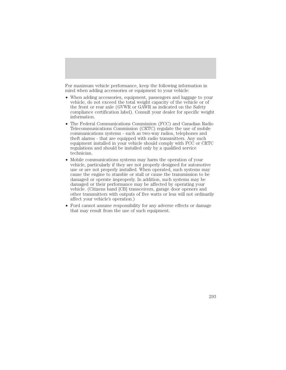 Accessories | FORD 2002 F-550 v.3 User Manual | Page 293 / 304