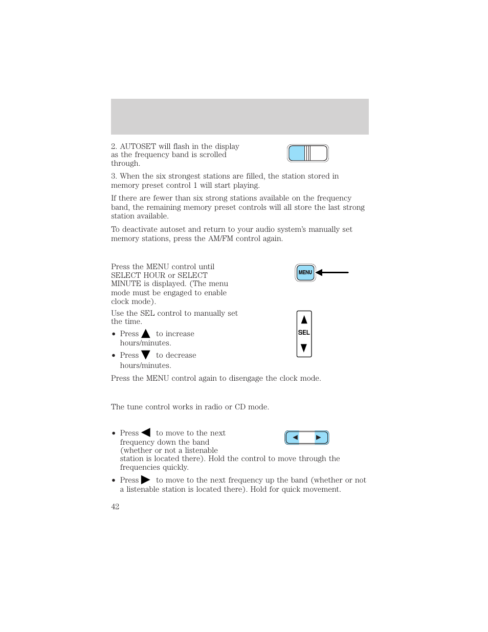 Entertainment systems | FORD 2002 F-550 v.3 User Manual | Page 42 / 304