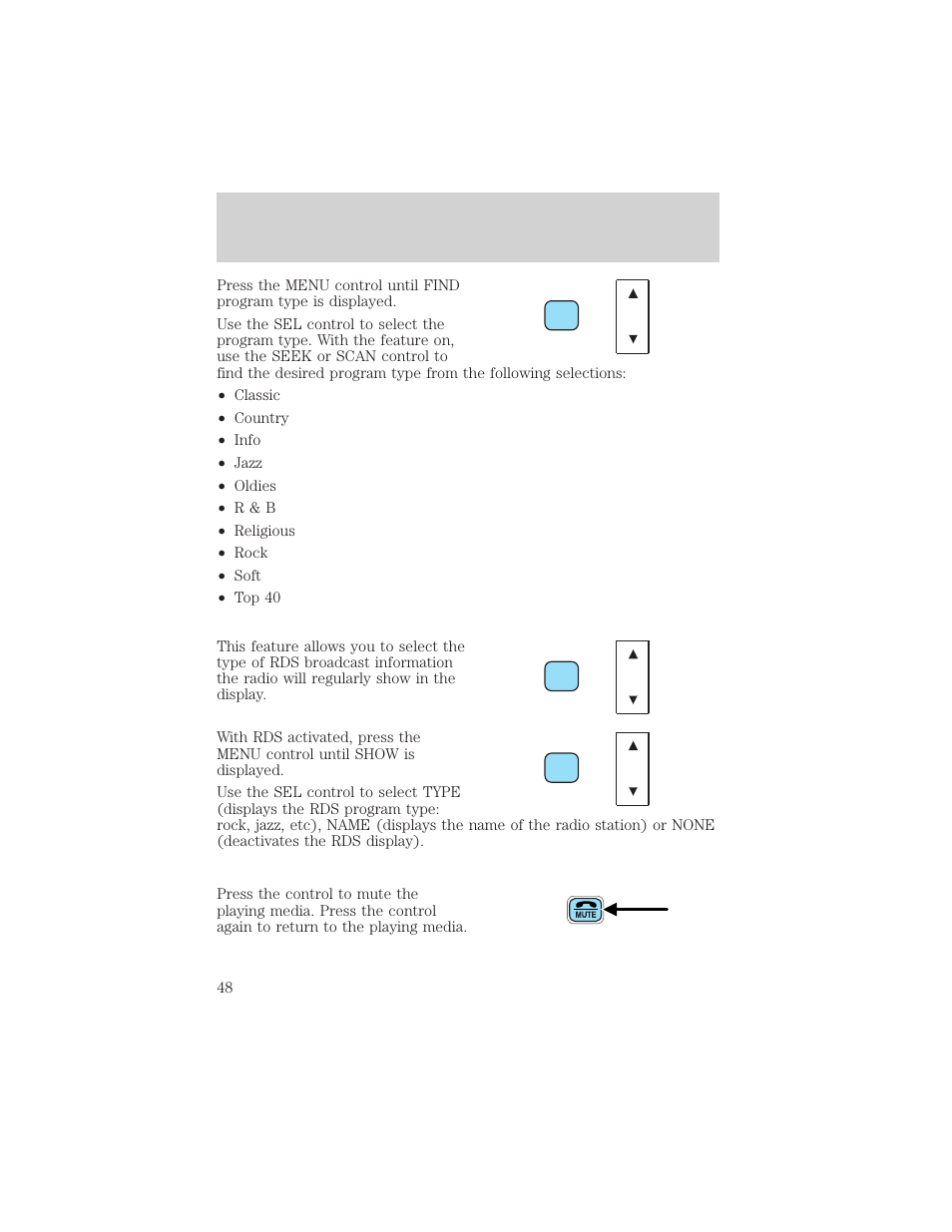 Entertainment systems | FORD 2002 F-550 v.3 User Manual | Page 48 / 304