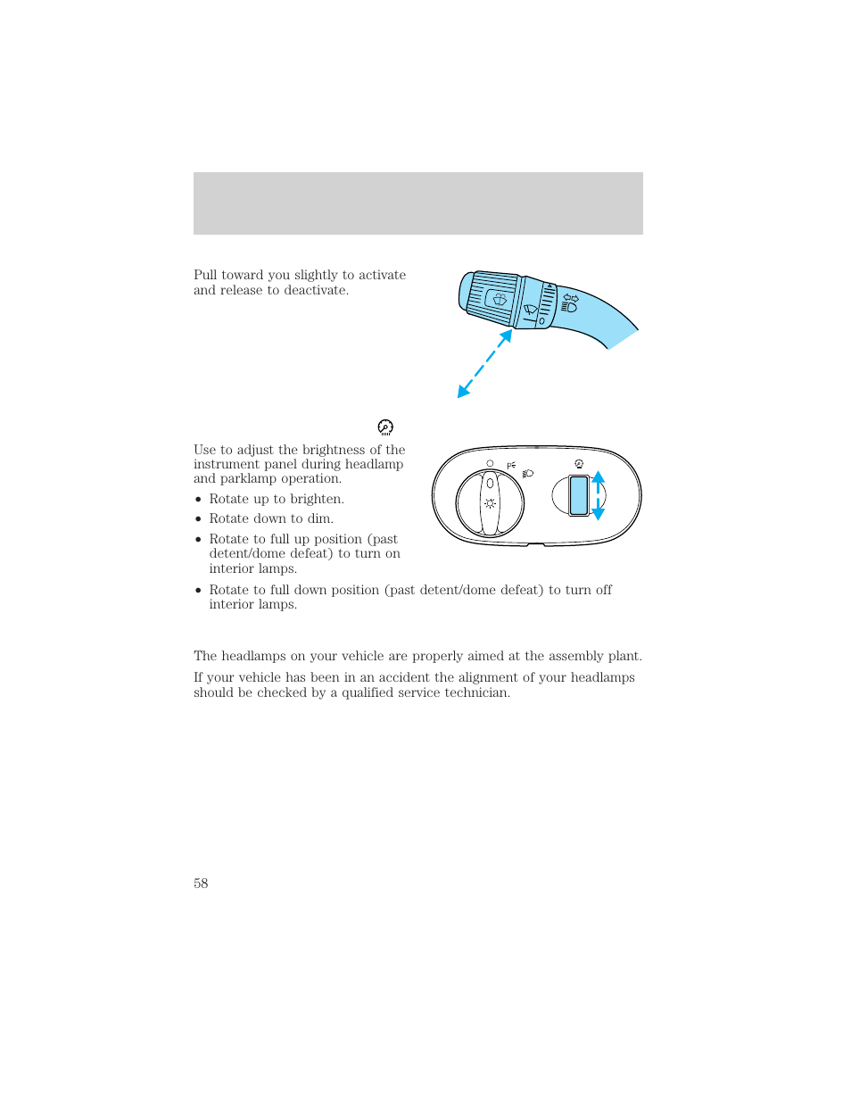 Lights | FORD 2002 F-550 v.3 User Manual | Page 58 / 304