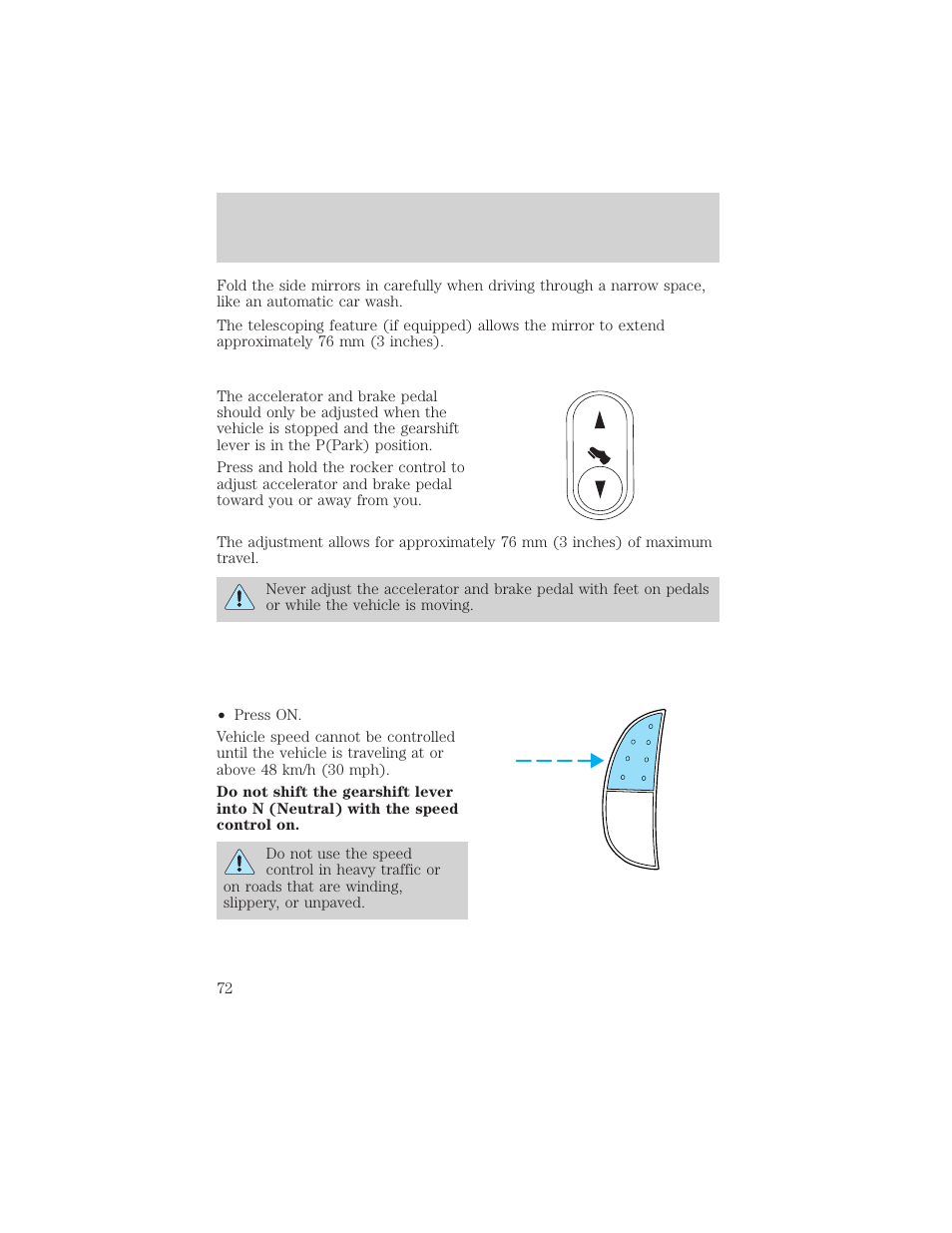 Driver controls | FORD 2002 F-550 v.3 User Manual | Page 72 / 304
