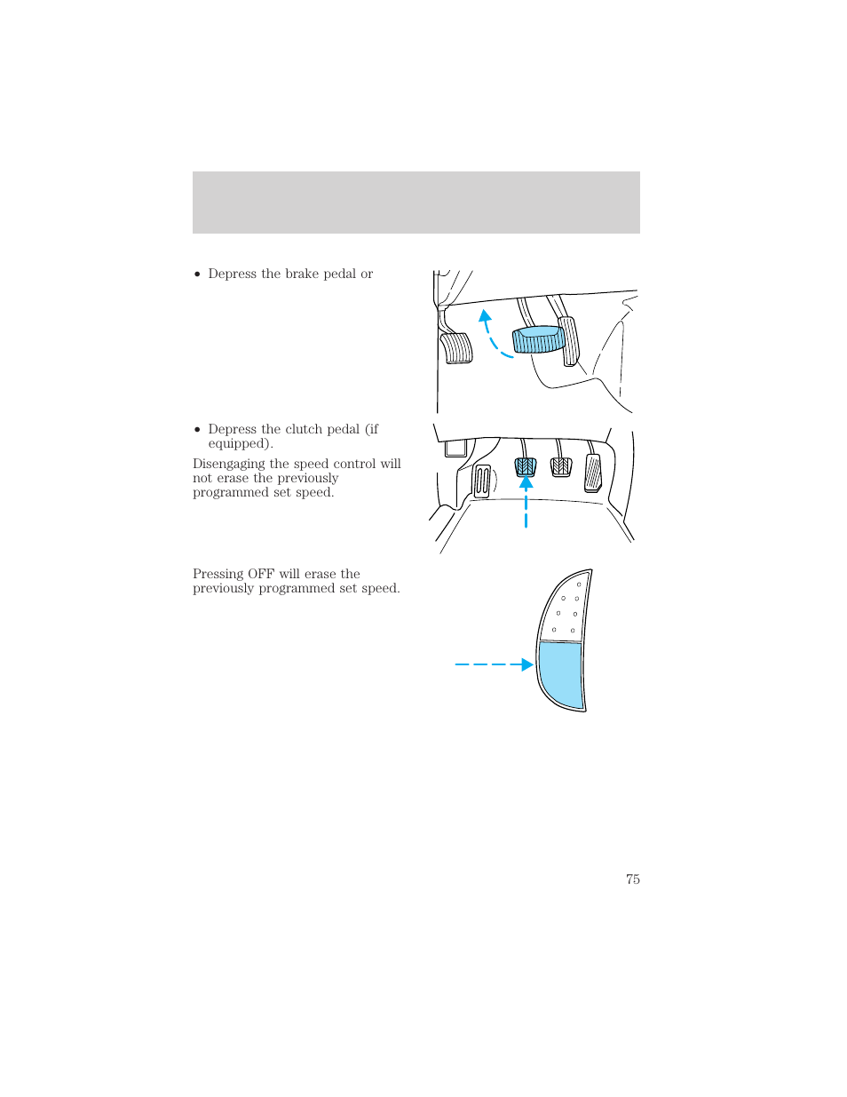 Driver controls | FORD 2002 F-550 v.3 User Manual | Page 75 / 304
