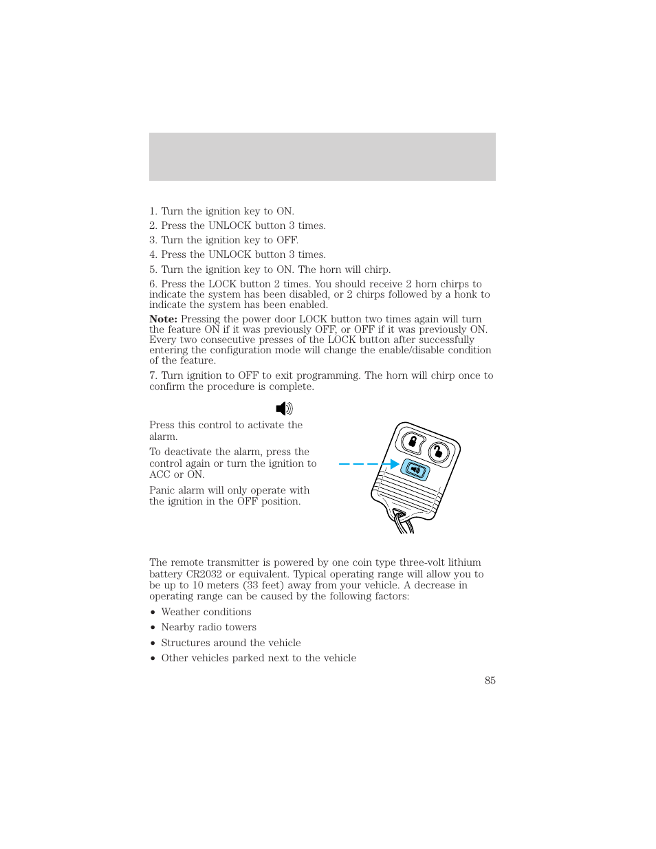 Locks and security | FORD 2002 F-550 v.3 User Manual | Page 85 / 304