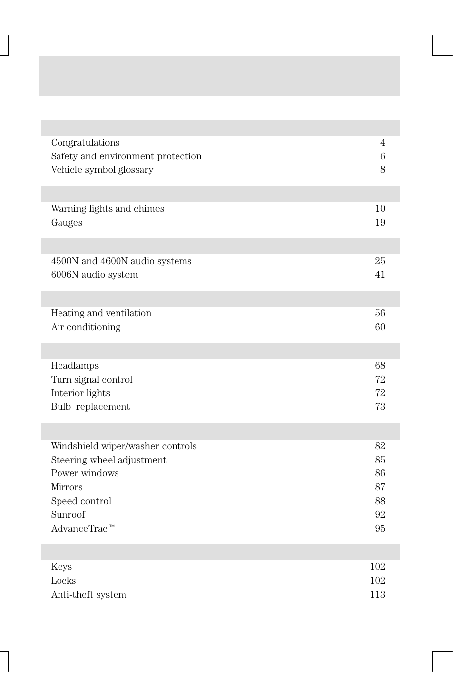 FORD 2002 Focus v.1 User Manual | 328 pages