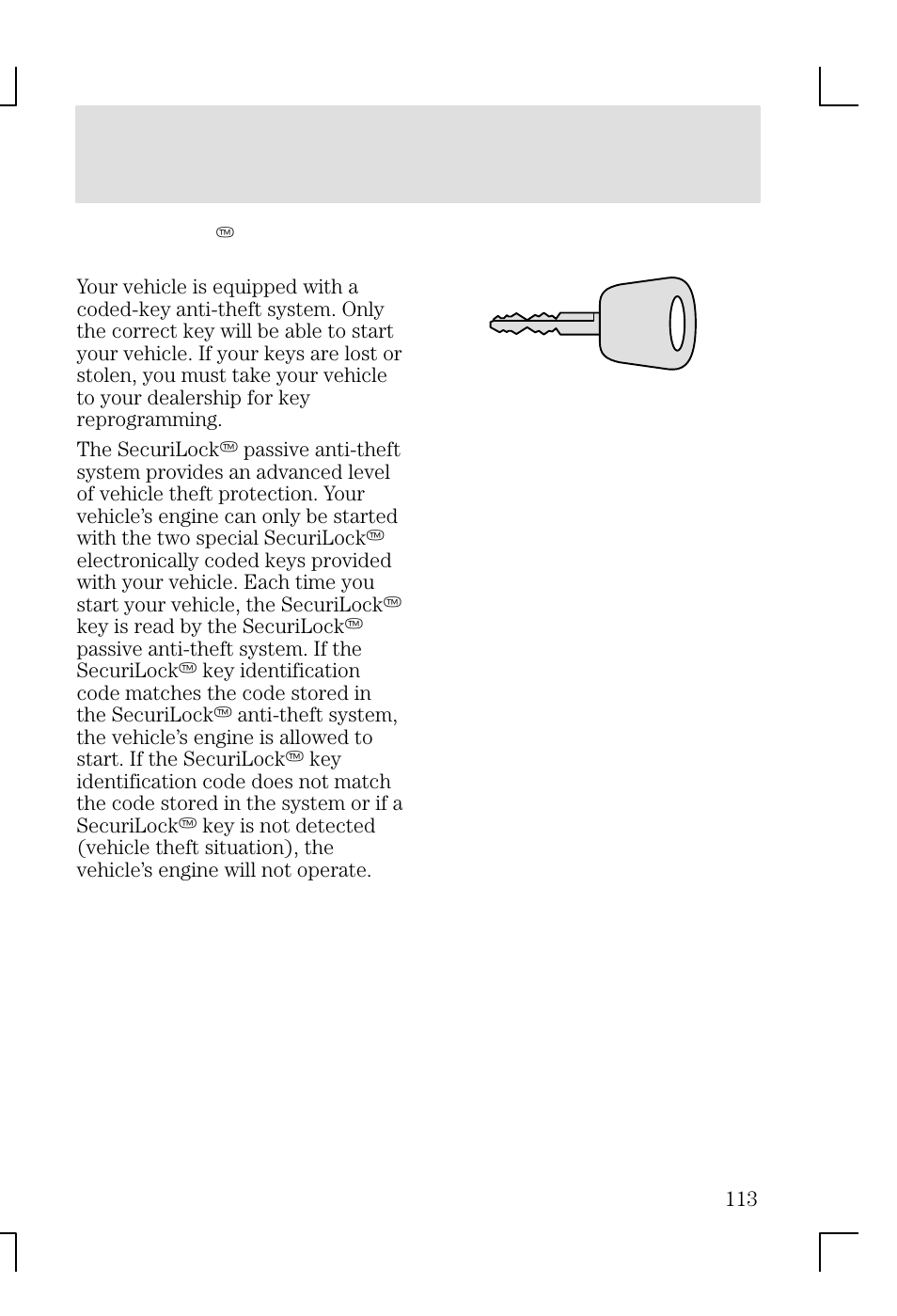 Locks and security | FORD 2002 Focus v.1 User Manual | Page 113 / 328