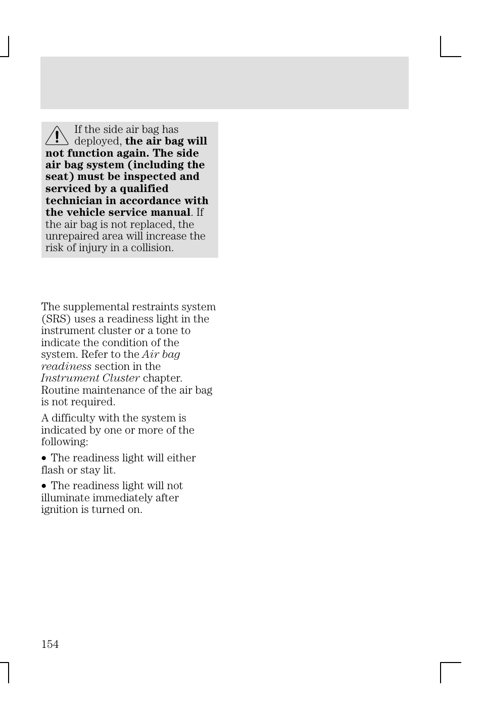 Seating and safety restraints | FORD 2002 Focus v.1 User Manual | Page 154 / 328