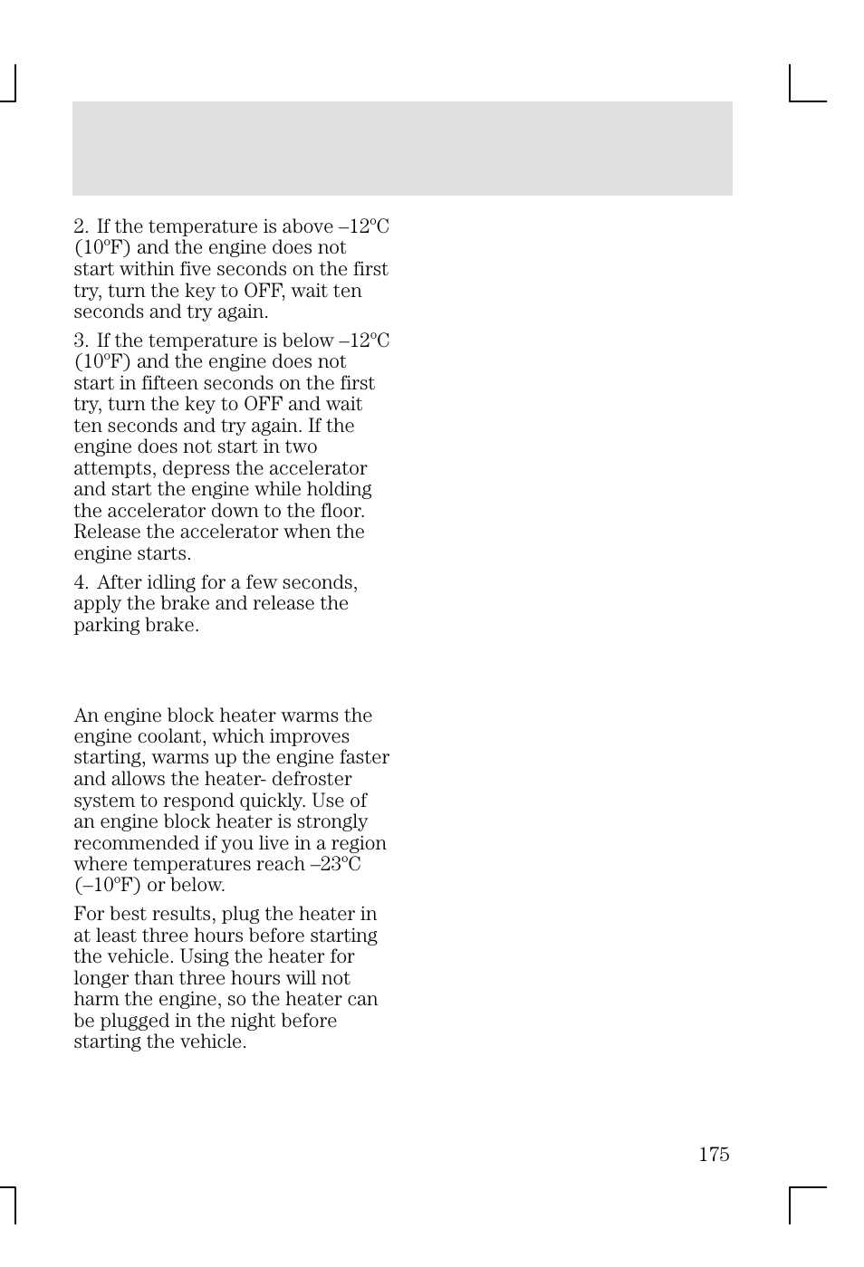 Driving | FORD 2002 Focus v.1 User Manual | Page 175 / 328