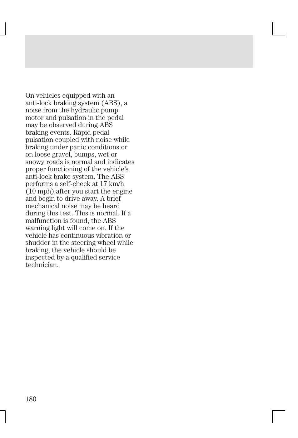 Driving | FORD 2002 Focus v.1 User Manual | Page 180 / 328