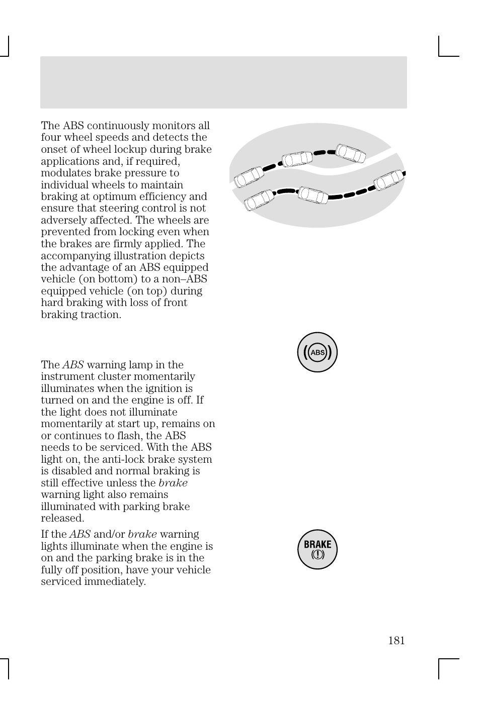 Driving | FORD 2002 Focus v.1 User Manual | Page 181 / 328