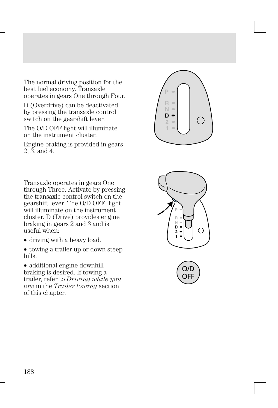 Driving | FORD 2002 Focus v.1 User Manual | Page 188 / 328