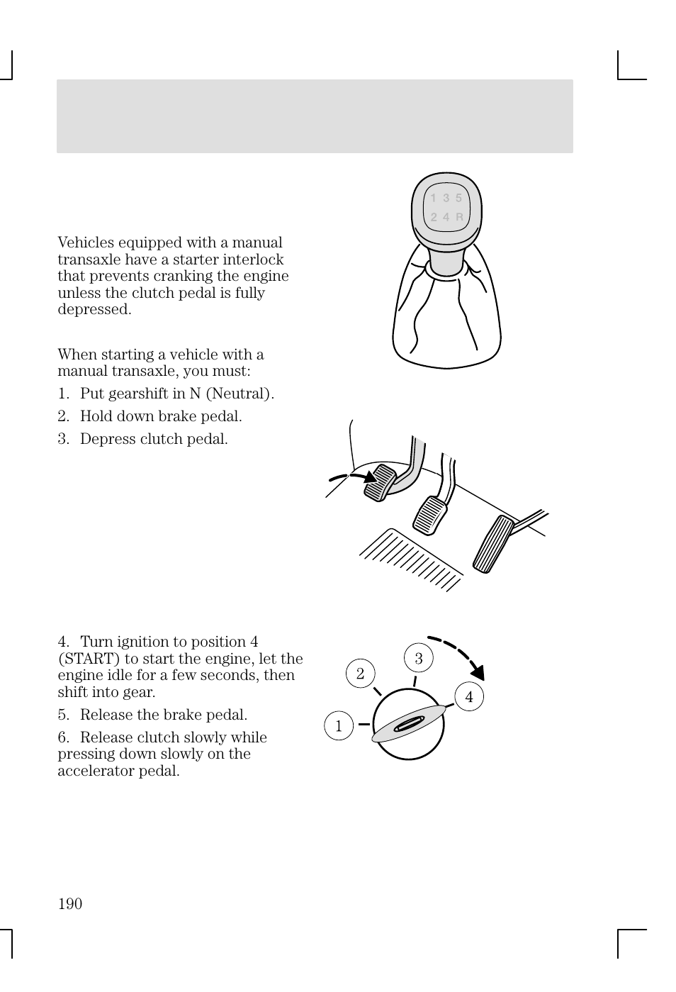 Driving | FORD 2002 Focus v.1 User Manual | Page 190 / 328