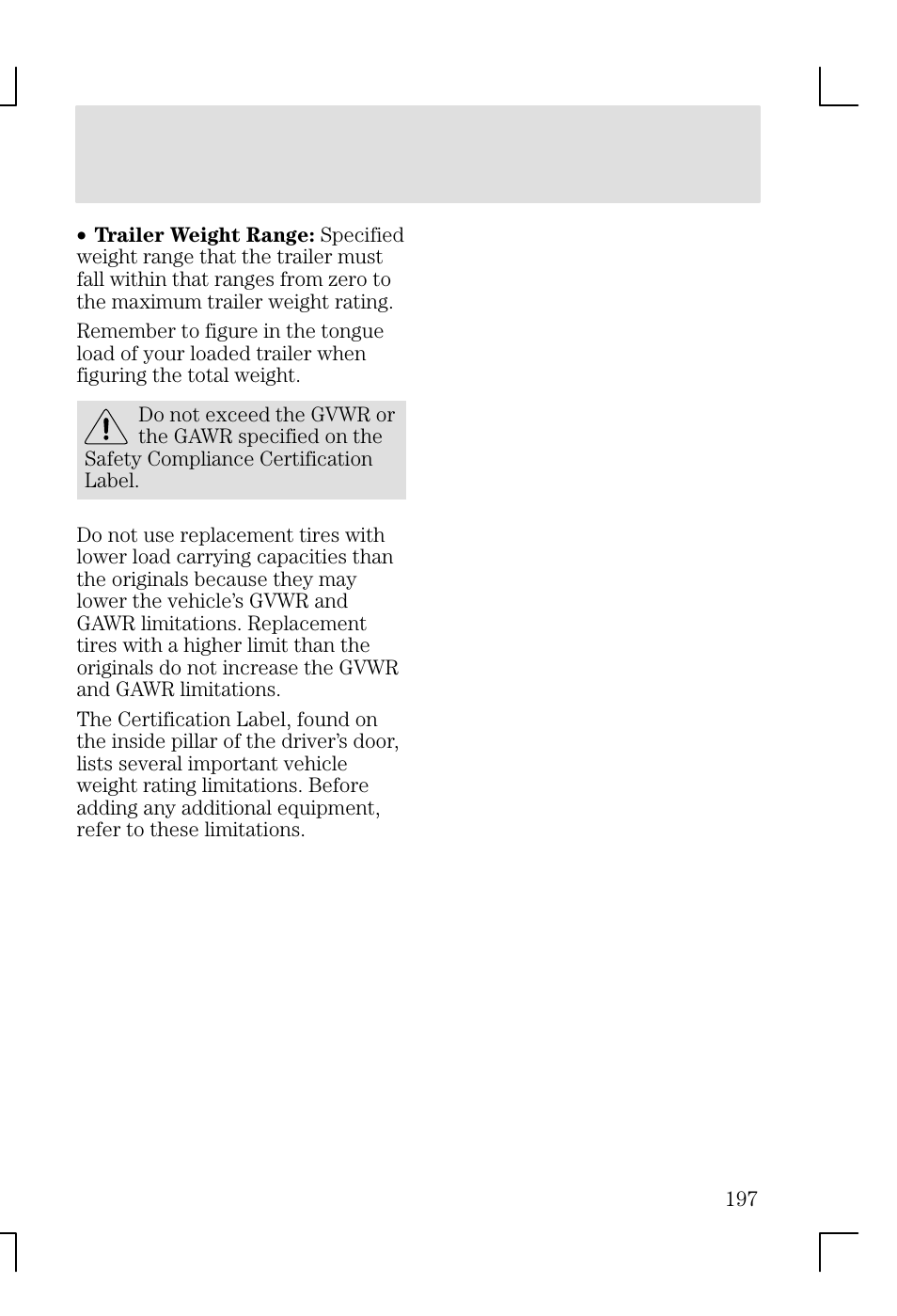 Driving | FORD 2002 Focus v.1 User Manual | Page 197 / 328