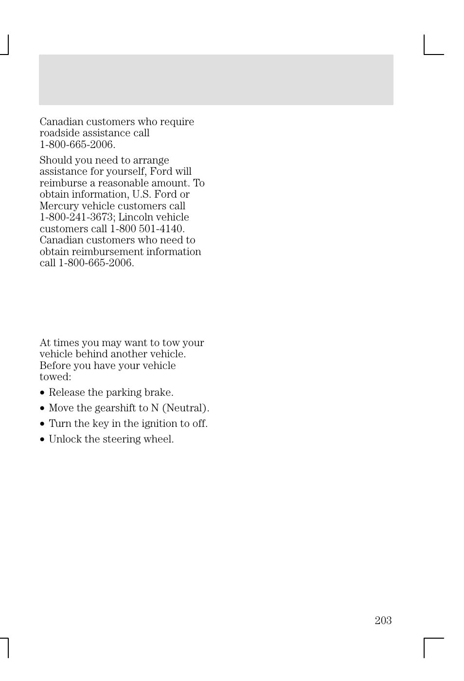 Driving | FORD 2002 Focus v.1 User Manual | Page 203 / 328
