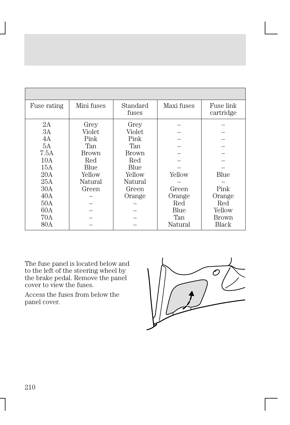 Roadside emergencies | FORD 2002 Focus v.1 User Manual | Page 210 / 328