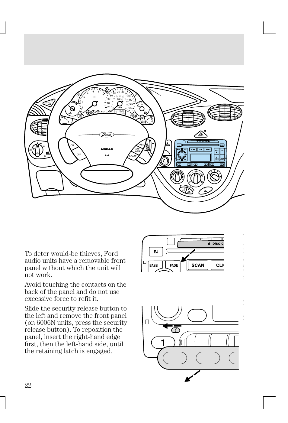 Entertainment systems | FORD 2002 Focus v.1 User Manual | Page 22 / 328