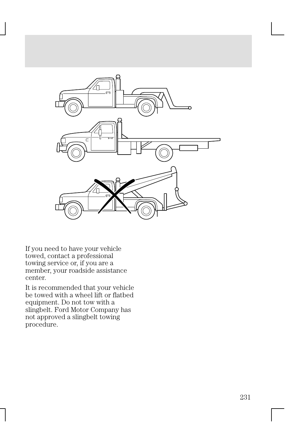 Roadside emergencies | FORD 2002 Focus v.1 User Manual | Page 231 / 328