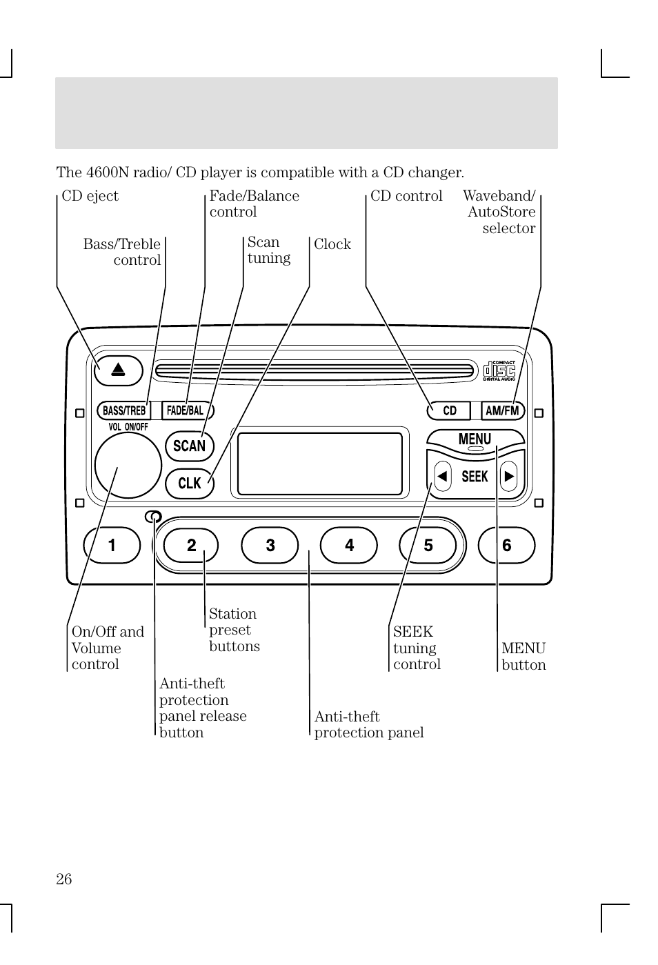 Entertainment systems | FORD 2002 Focus v.1 User Manual | Page 26 / 328